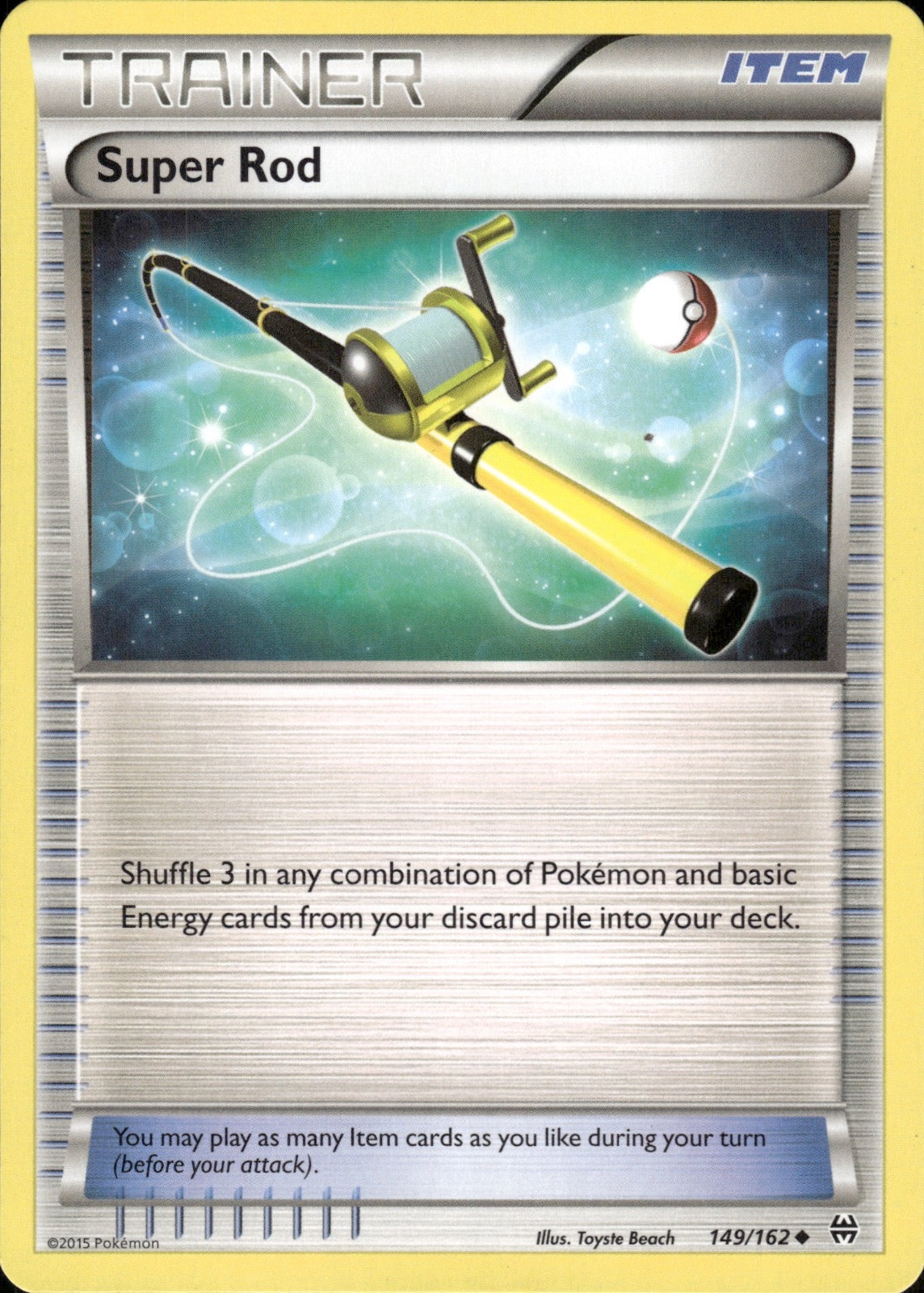 Super Rod 149/162 Uncommon BREAKthrough Pokemon Lightly Played
