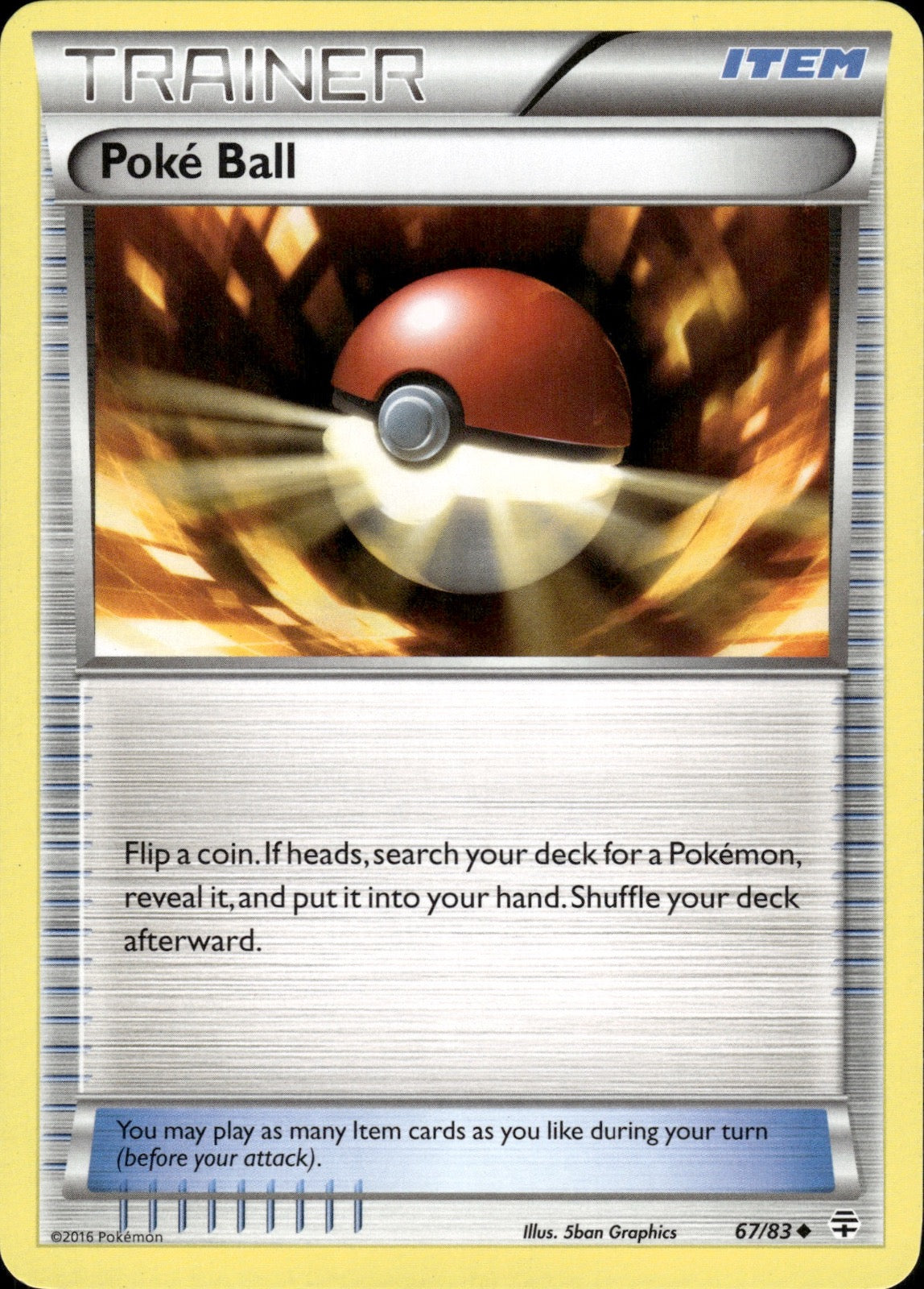 Poke Ball 67/83 Uncommon Generations Pokemon Lightly Played