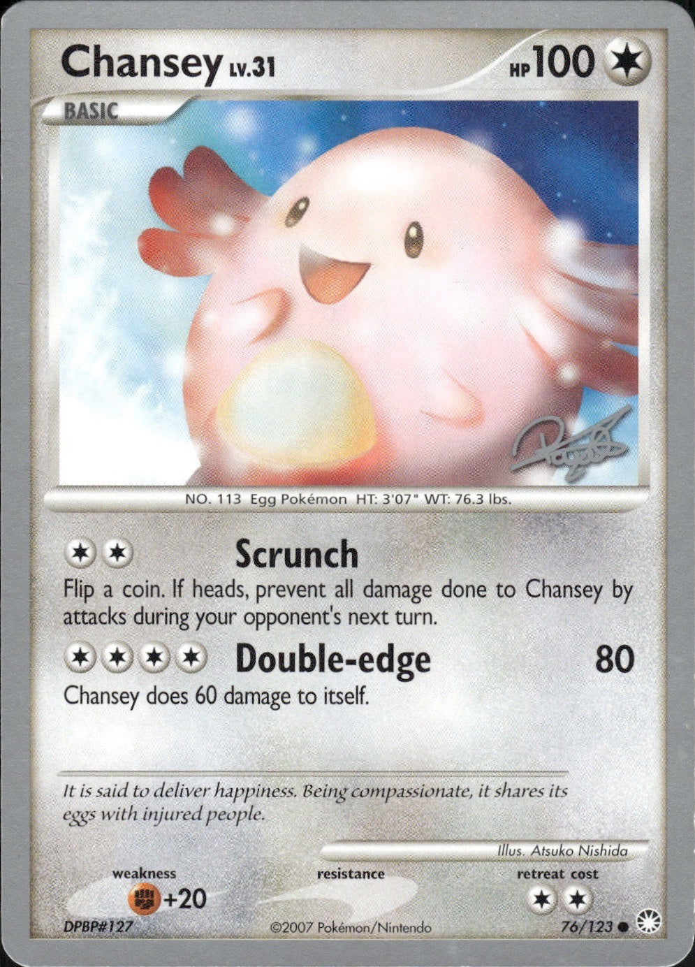 Chansey (Paul Atanassov) 76/123 Common World Championship Decks Pokemon LP