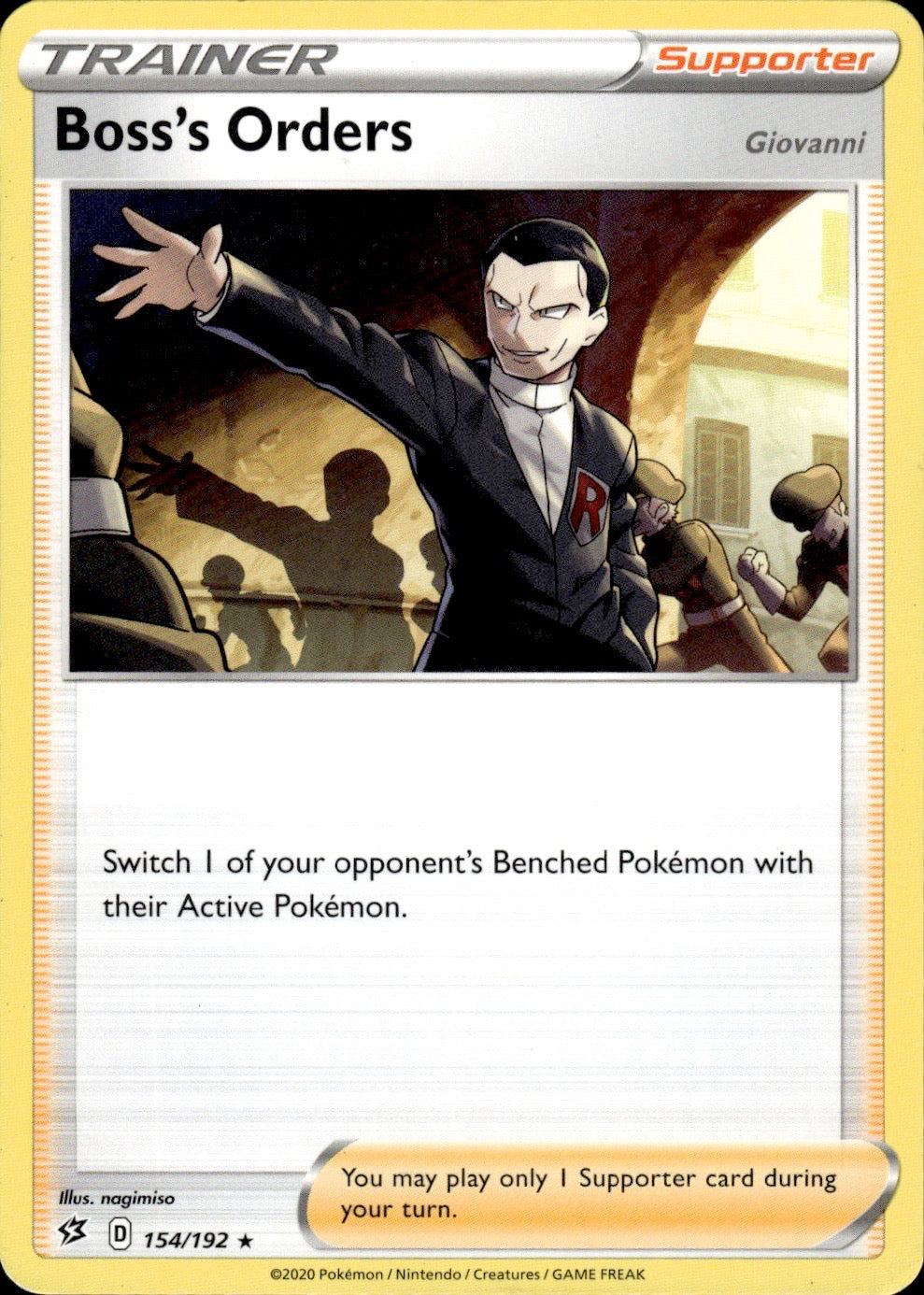 Boss's Orders 154/192 Rare Deck Exclusives Pokemon Lightly Played