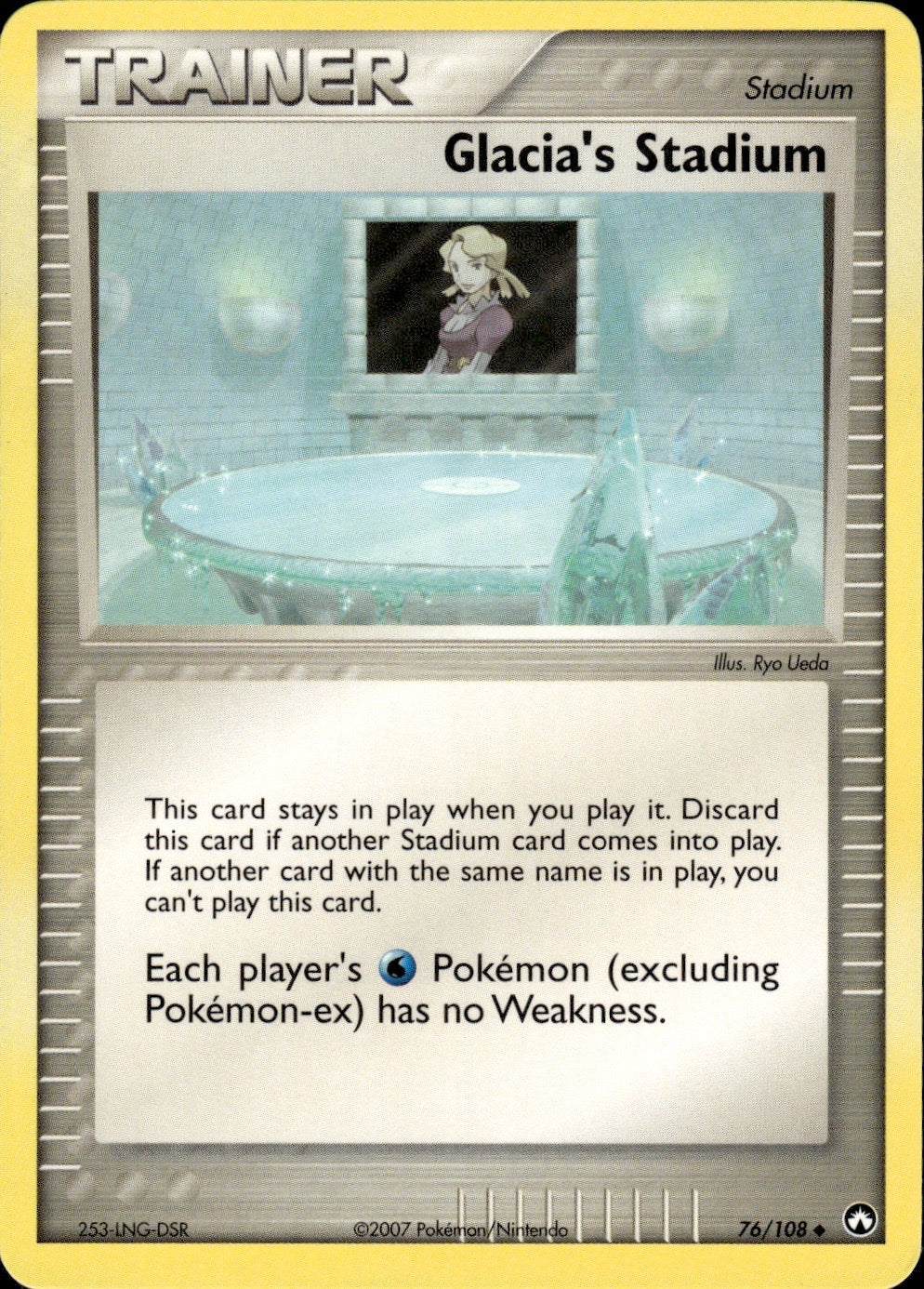 Glacia's Stadium 76/108 Uncommon Power Keepers Pokemon Lightly Played