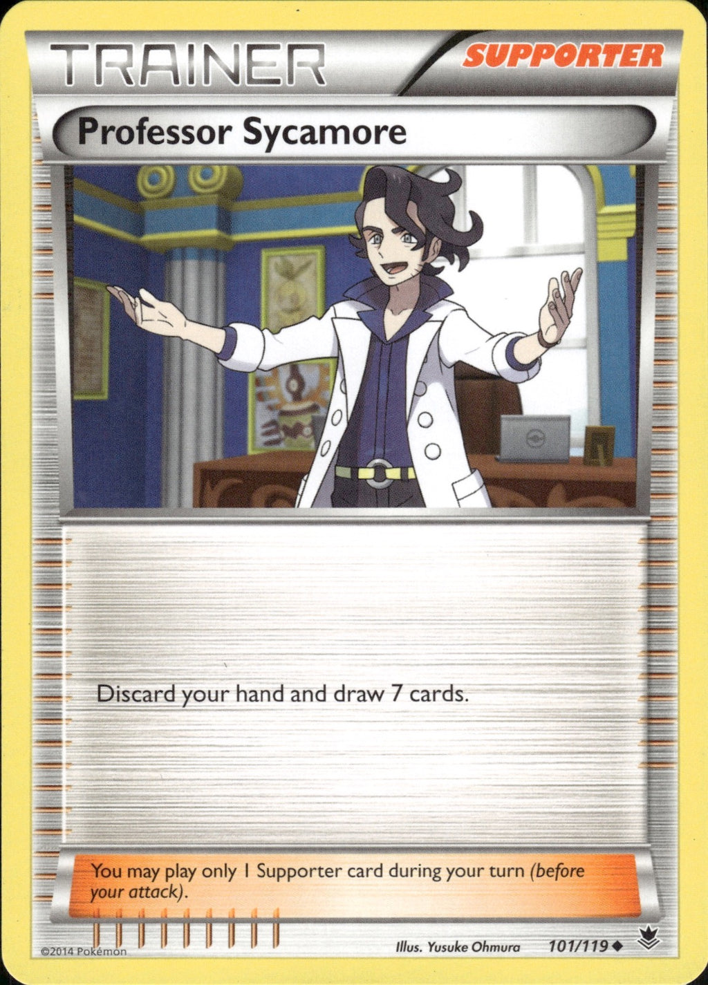 Professor Sycamore 101/119 Uncommon Phantom Forces Pokemon Lightly Played