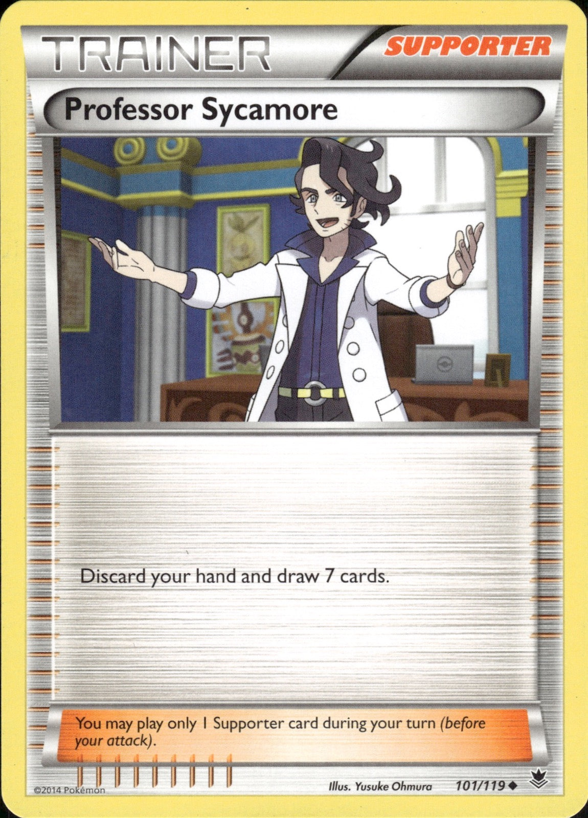 Professor Sycamore 101/119 Uncommon Phantom Forces Pokemon Lightly Played