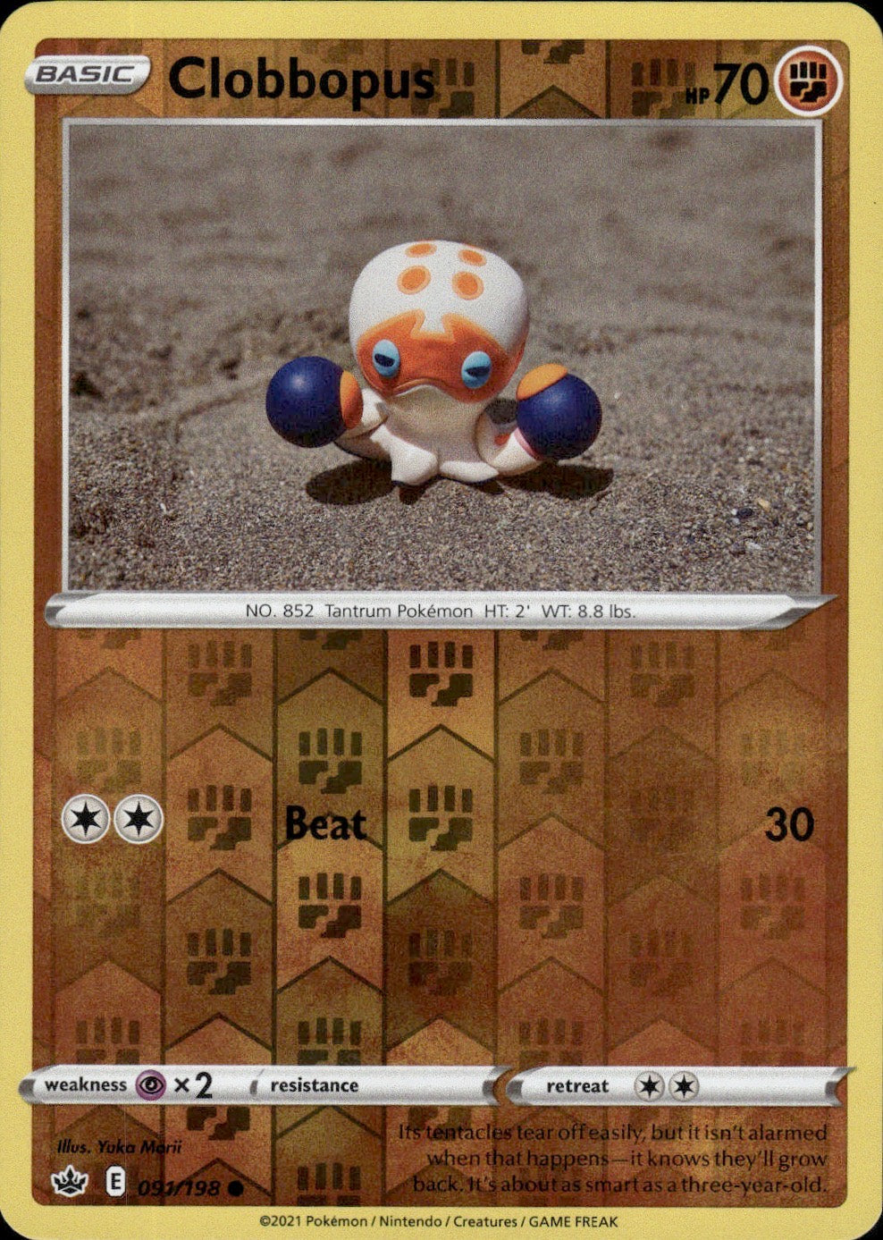 Clobbopus 091/198 Common Chilling Reign Pokemon Lightly Played