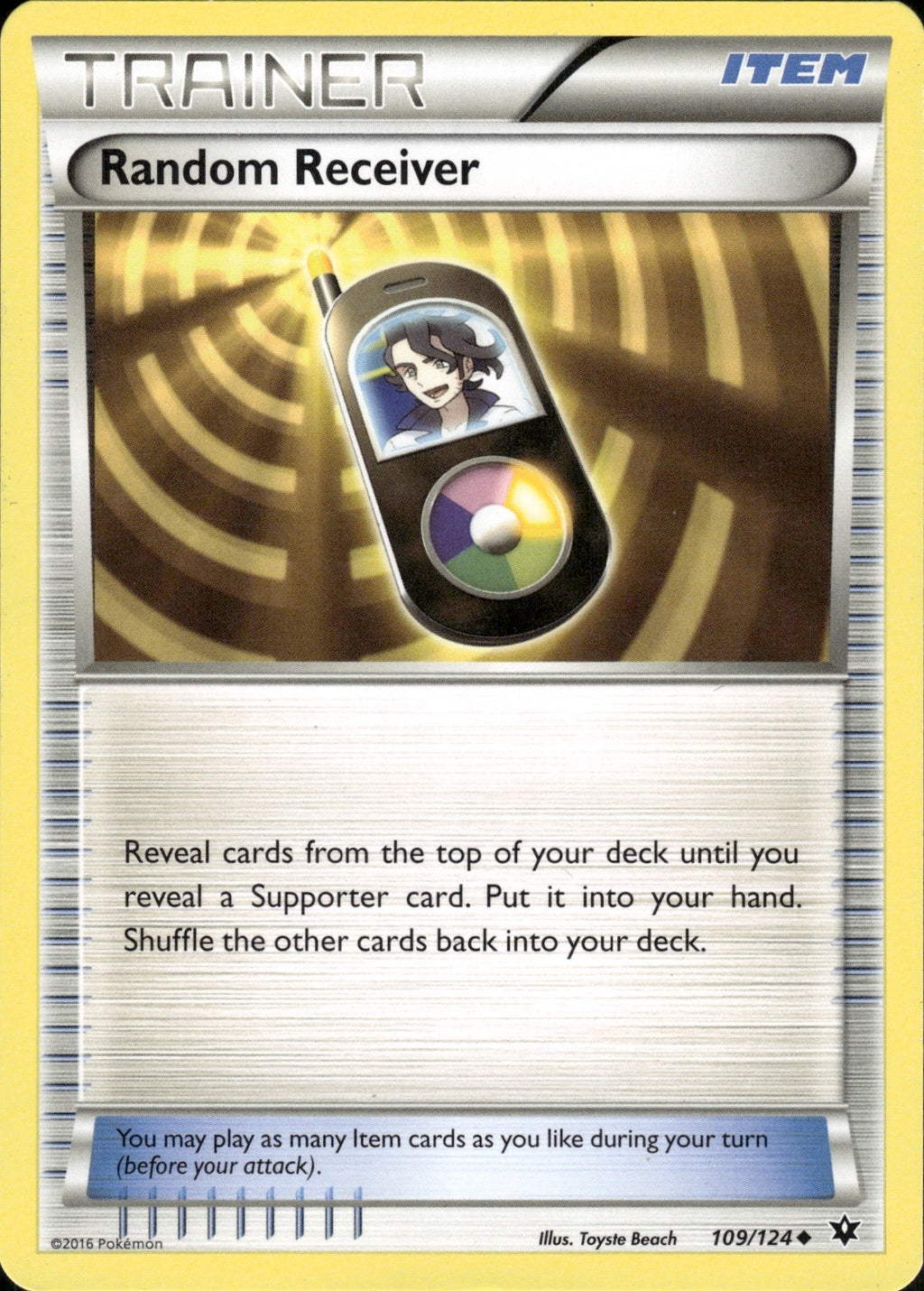 Random Receiver 109/124 Uncommon Fates Collide Pokemon Lightly Played