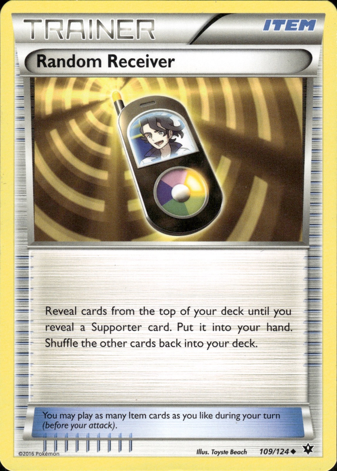 Random Receiver 109/124 Uncommon Fates Collide Pokemon Lightly Played