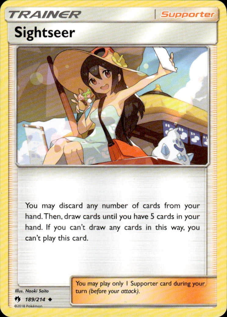 Sightseer 189/214 Uncommon Lost Thunder Pokemon Lightly Played