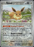 Eevee 074/131 Common Prismatic Evolutions Pokemon Reverse Holo Lightly Played
