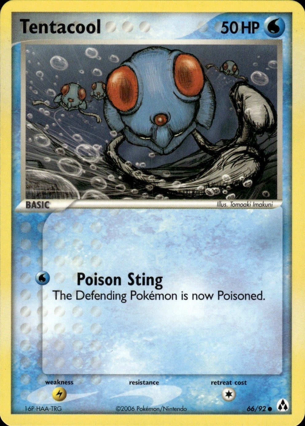 Tentacool 66/92 Common Legend Maker Pokemon Lightly Played