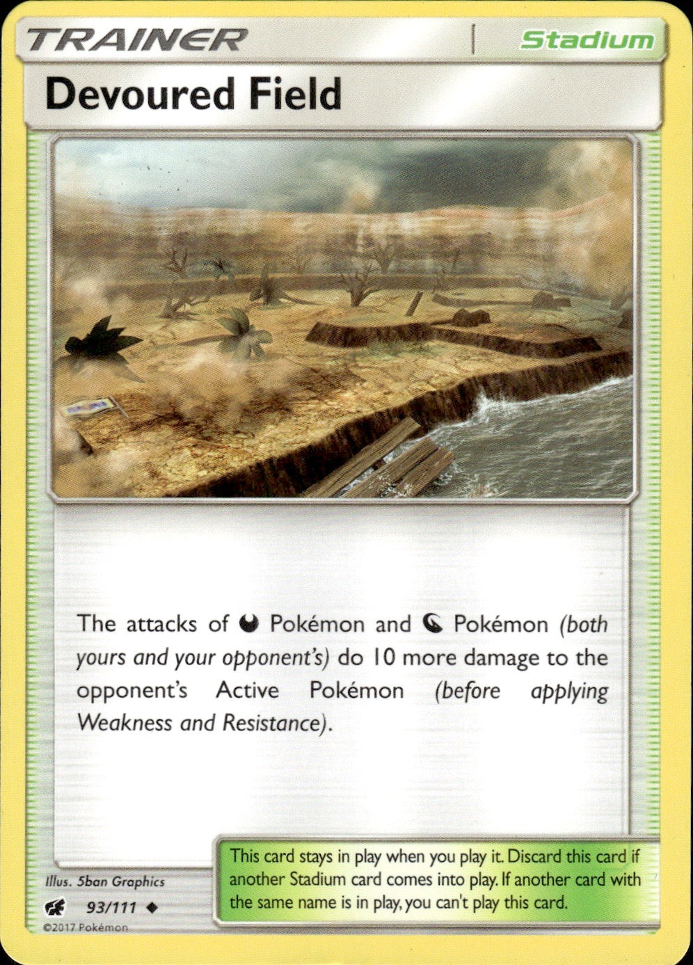Devoured Field 93/111 Uncommon Crimson Invasion Pokemon Lightly Played
