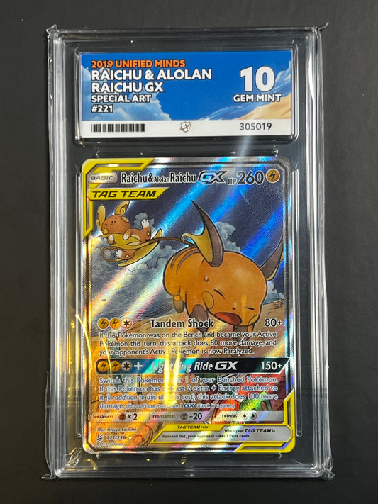 ACE 10 - Raichu & Alolan Raichu - Unified Minds - 221/236