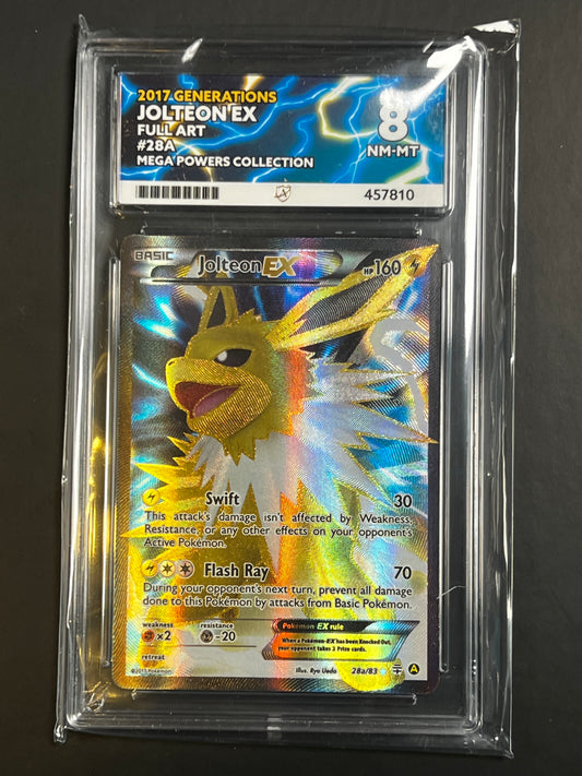 ACE 8 - 2017 - Jolteon EX - Generations - 28a/83 - Full Art - Mega Powers Collection