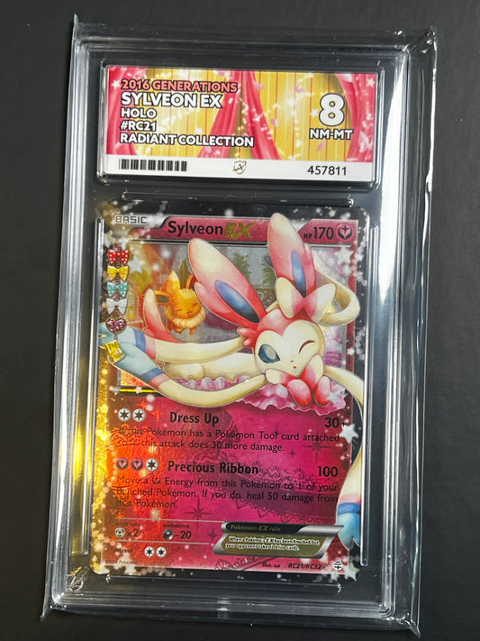 ACE 8 - 2016 - Sylveon EX - Generations - RC21/RC32 - Holo - Radiant Collection