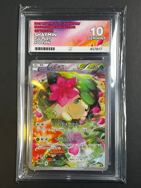 ACE 10 - 2016 - Shaymin - Mythical & Legendary Dream Shine Collection - 004/036  -1st- Japanese