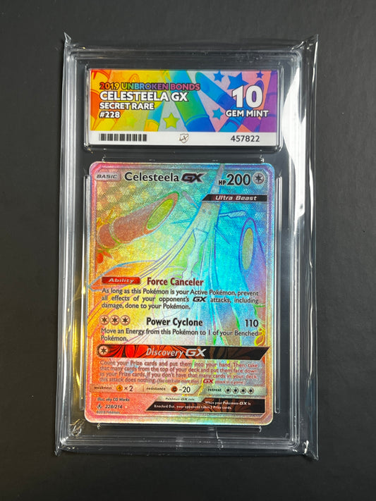 ACE 10 - 2019 - Celesteela GX - Unbroken Bonds - 228/214 - Secret Rare
