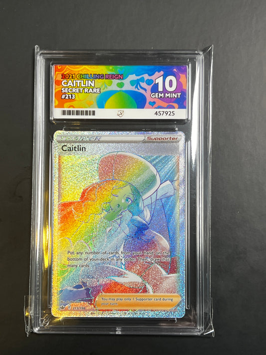 ACE 10 - 2021 - Caitlin - Chilling Reign - 213/198 - Secret Rare