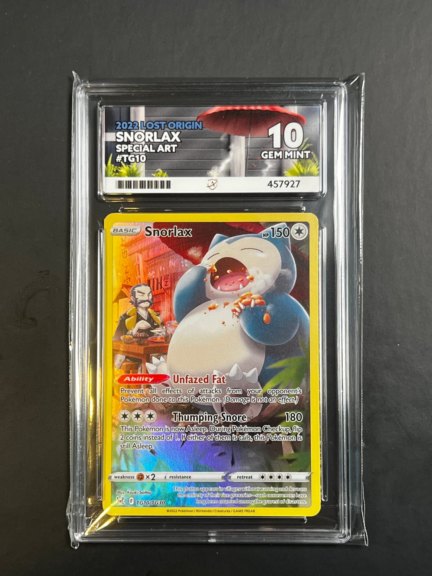 ACE 10 - 2022 - Snorlax - Lost Origin - TG10/TG30 - Special Art
