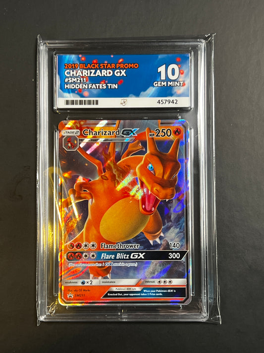 ACE 10 - 2019 - Charizard GX - Black Star Promo - SM211 - Hidden Fates Tin