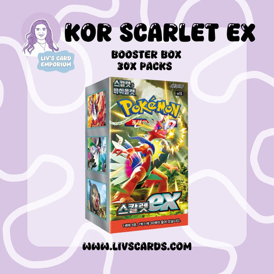 Scarlet Ex Booster Box Korean