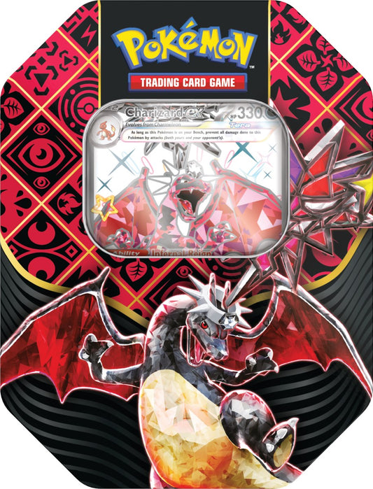 Charizard Paldean Fates Tin