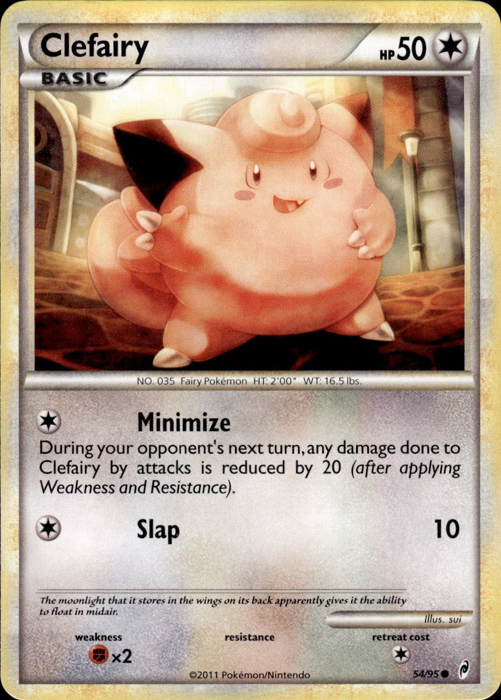 Clefairy 54/95 Common Call of Legends Pokemon Lightly Played
