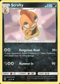 Scrafty 51/73 Uncommon Shining Legends Pokemon Lightly Played