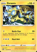 Zeraora 056/195 Rare Silver Tempest Pokemon Lightly Played