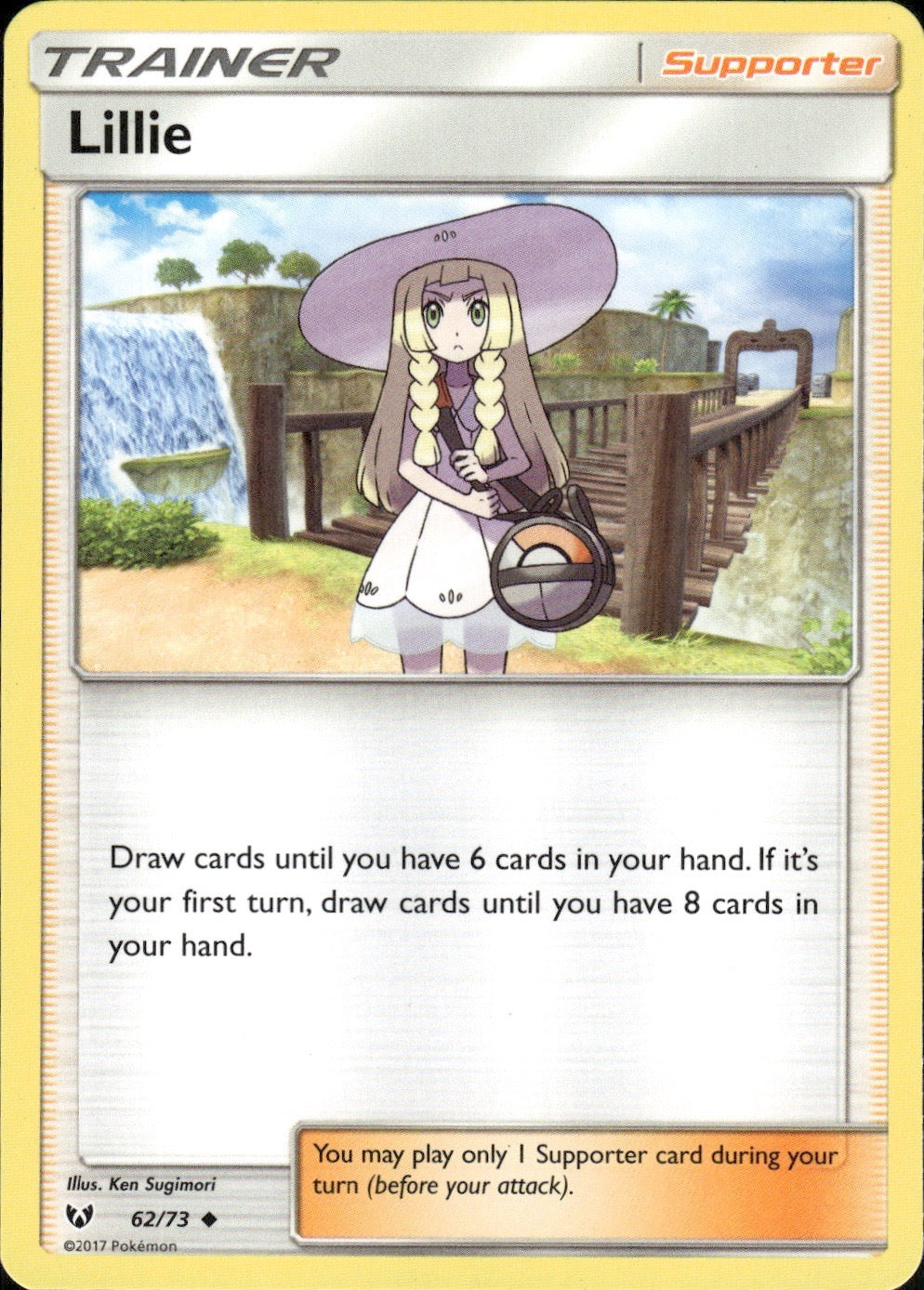 Lillie 62/73 Uncommon Shining Legends Pokemon Lightly Played