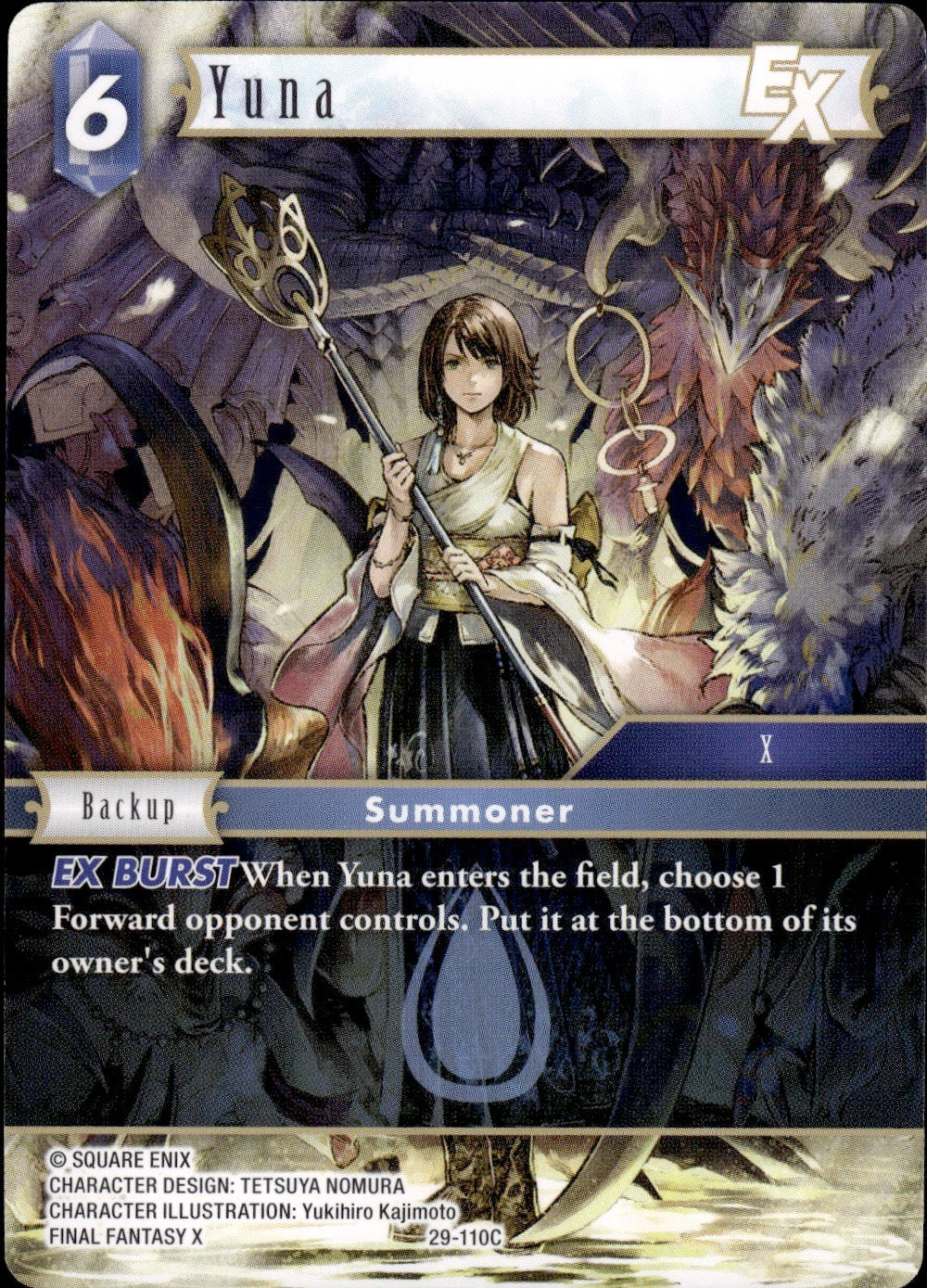 Yuna EX 29-110C Common Blissful Eternity Final Fantasy Near Mint
