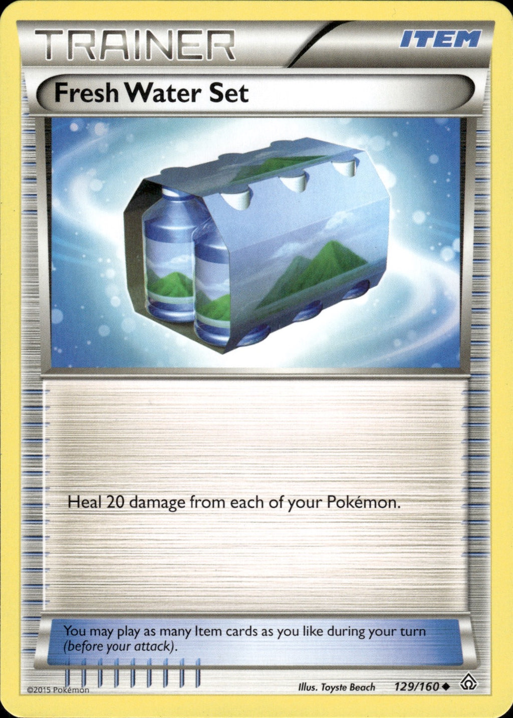 Fresh Water Set 129/160 Uncommon Primal Clash Pokemon Lightly Played