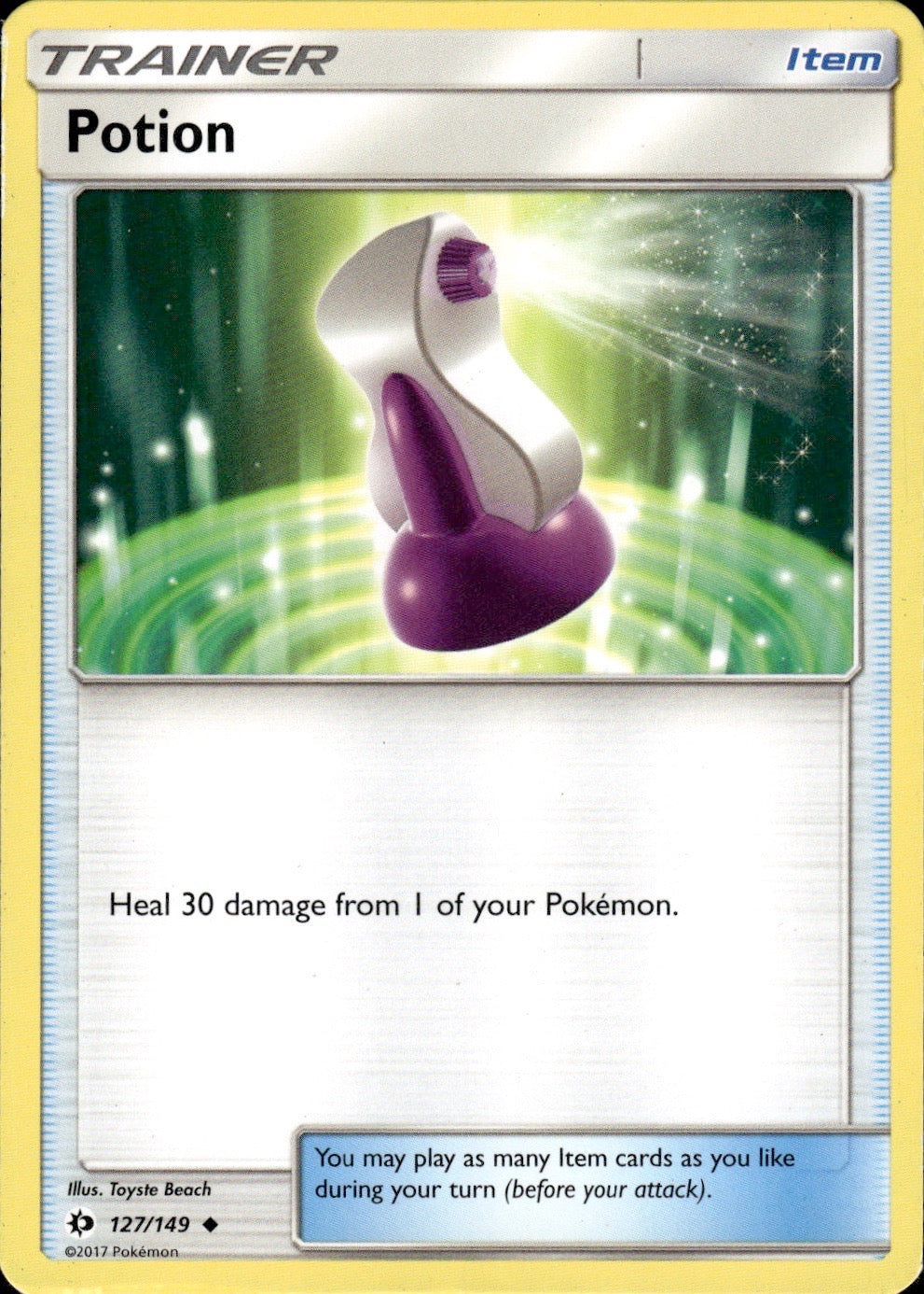 Potion 127/149 Uncommon SM Base Set Pokemon Lightly Played