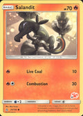 Salandit - 25/156 (#18 Charizard Stamped) 025/156 Battle Academy Pokemon LP