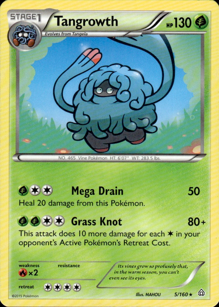 Tangrowth 5/160 Rare Primal Clash Pokemon Lightly Played