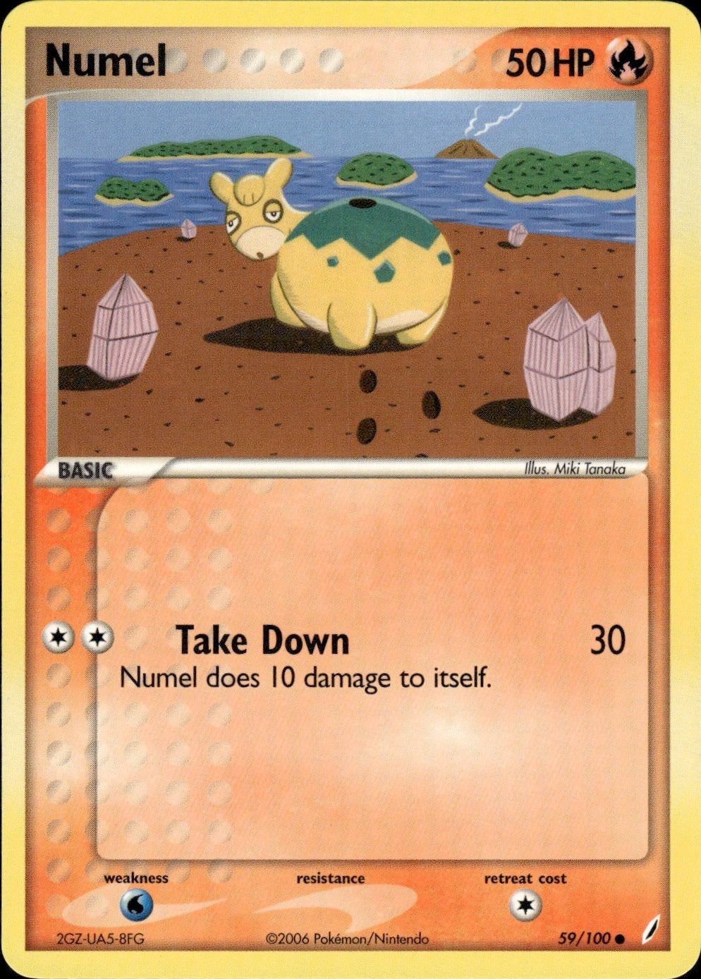 Numel 59/100 Common Crystal Guardians Pokemon Lightly Played