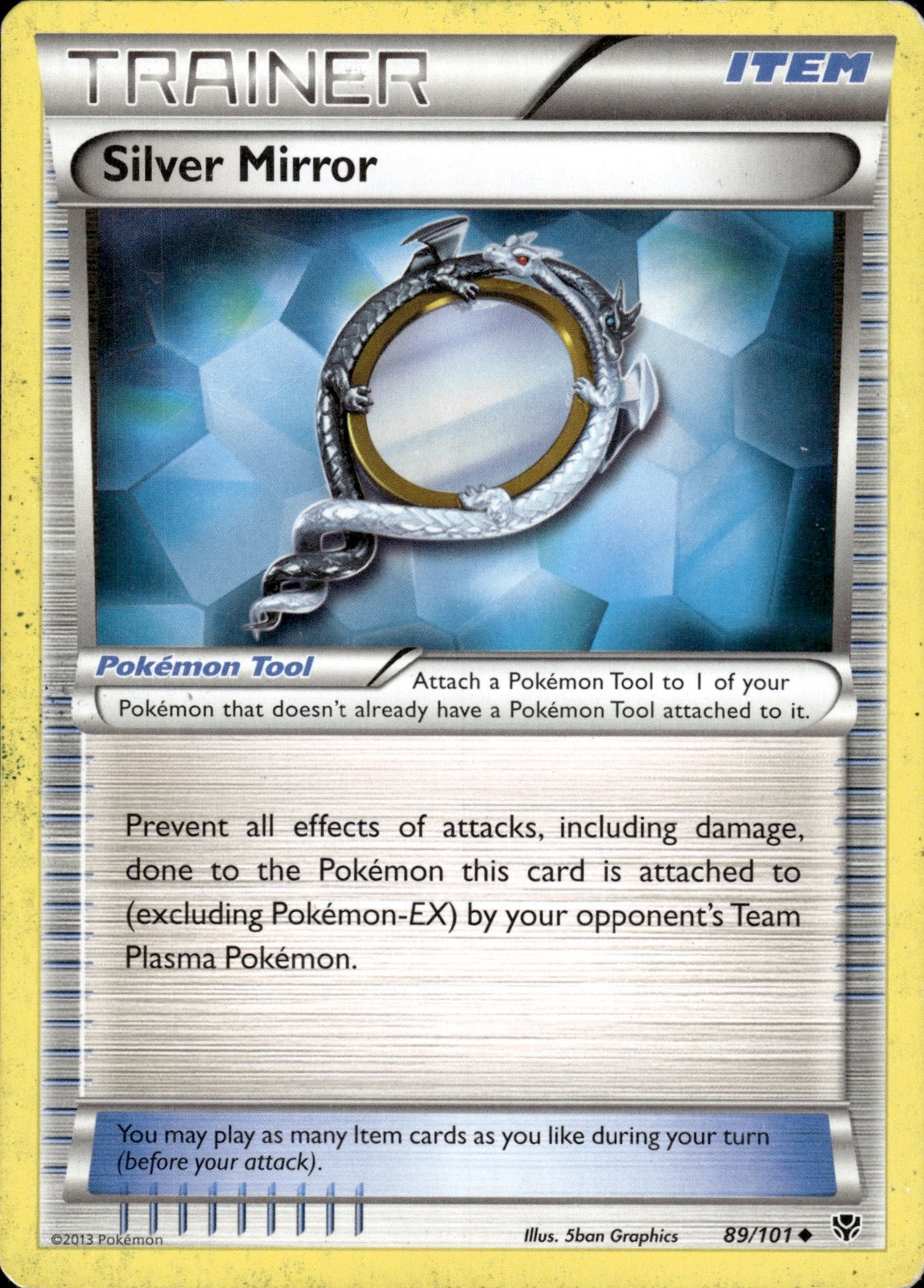 Silver Mirror 89/101 Uncommon Plasma Blast Pokemon Lightly Played