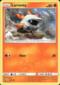 Larvesta 12/73 Common Shining Legends Pokemon Lightly Played