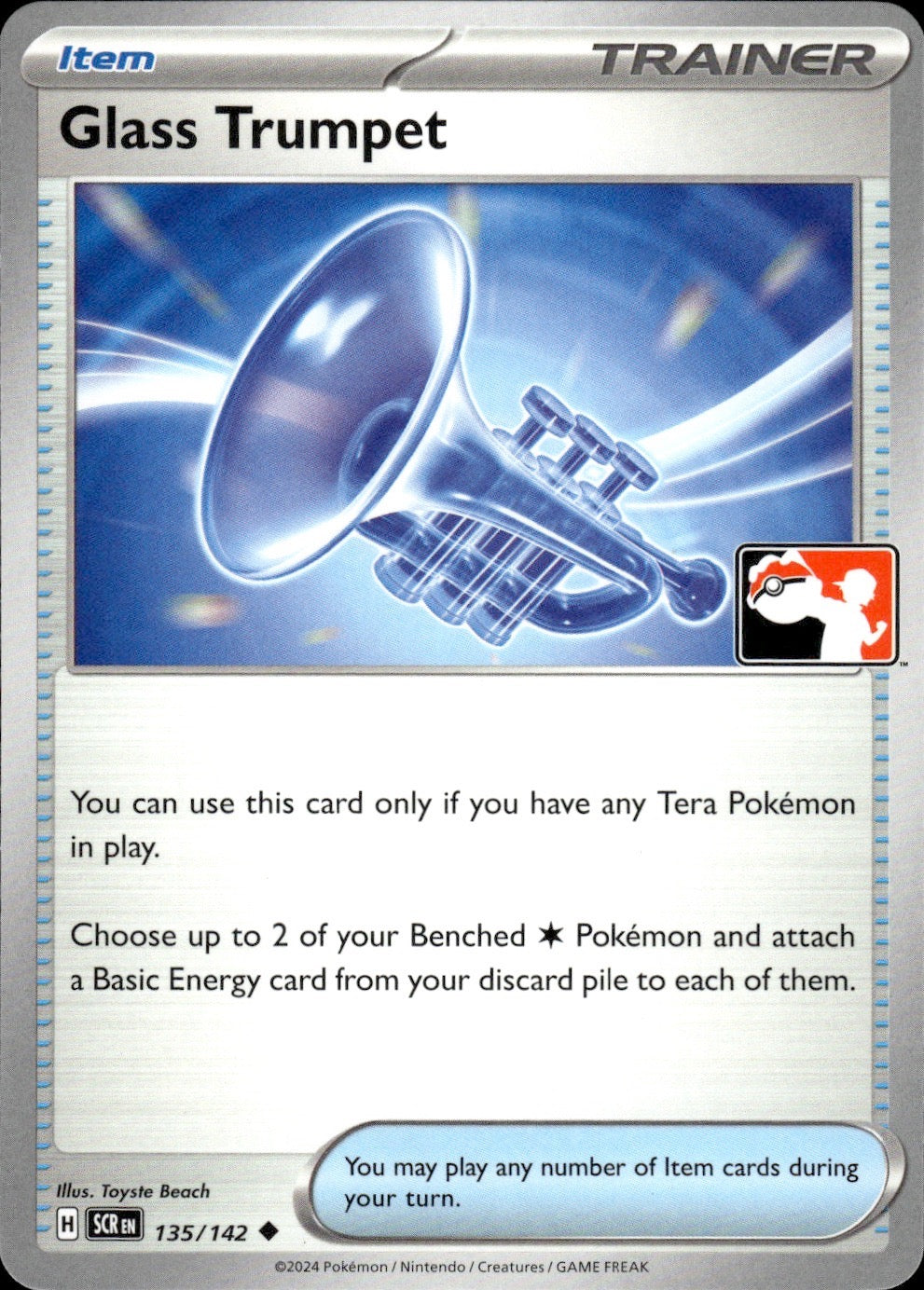 Glass Trumpet 135/142 Uncommon Prize Pack Series Cards Pokemon Near Mint