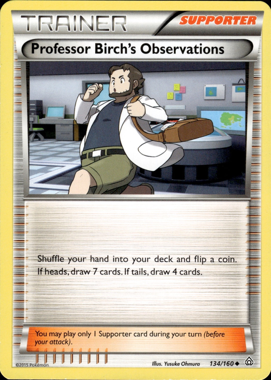 Professor Birch's Observations 134/160 Uncommon Primal Clash Pokemon LP