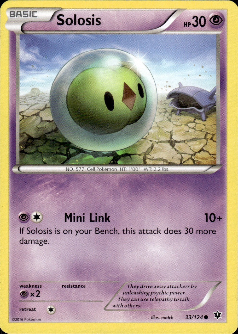 Solosis 33/124 Common Fates Collide Pokemon Lightly Played