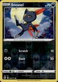 Sneasel 086/172 Common Brilliant Stars Pokemon Reverse Holo Lightly Played
