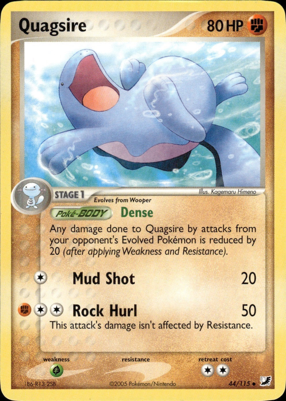 Quagsire 44/115 Uncommon Unseen Forces Pokemon Lightly Played