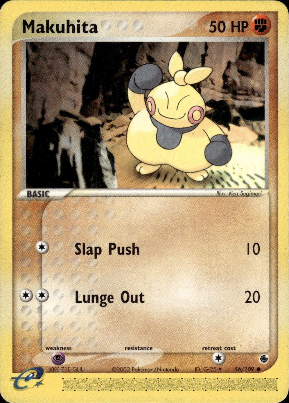 Makuhita 56/109 Common Ruby & Sapphire Pokemon Lightly Played