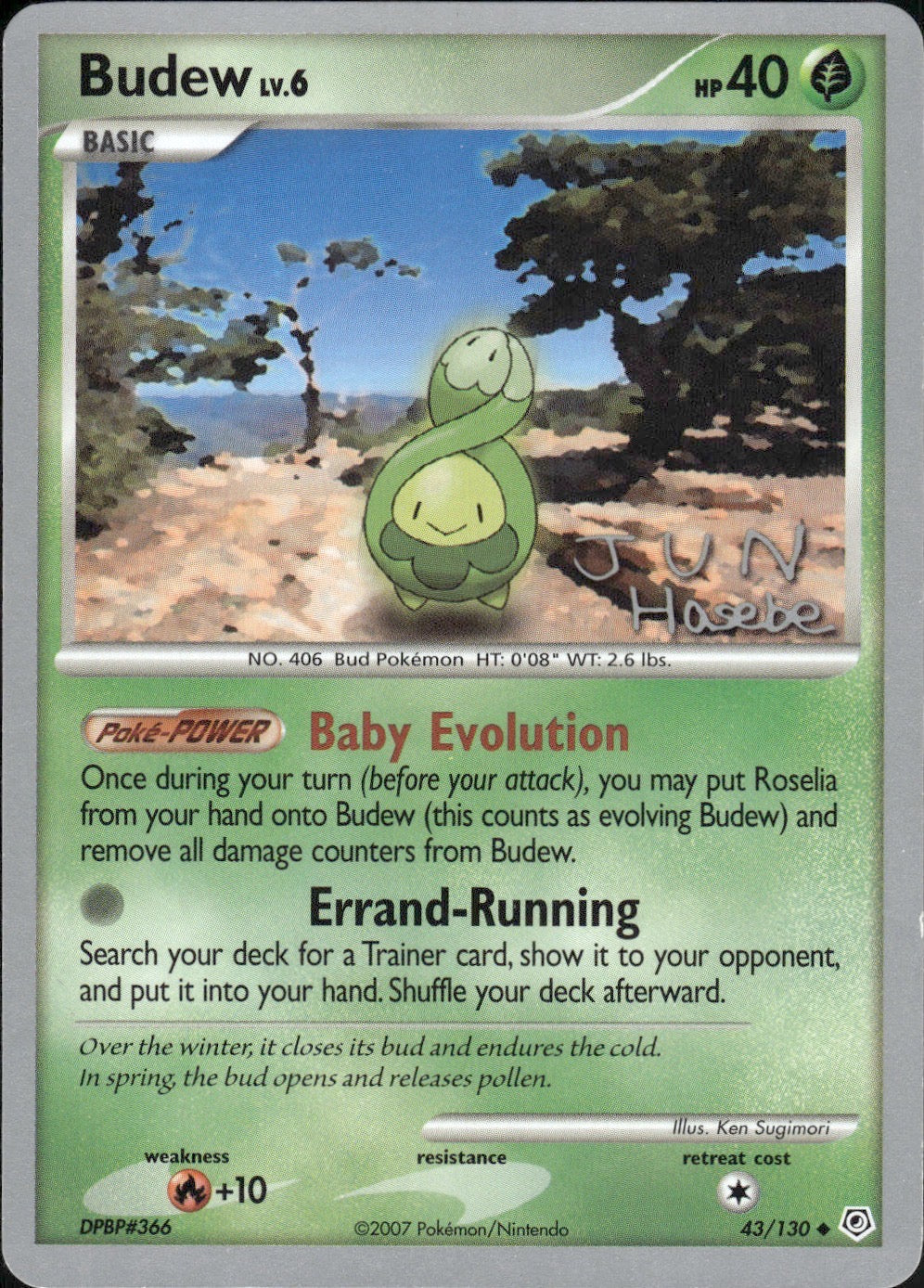 Budew (Jun Hasebe) 43/130 Uncommon World Championship Decks Pokemon LP