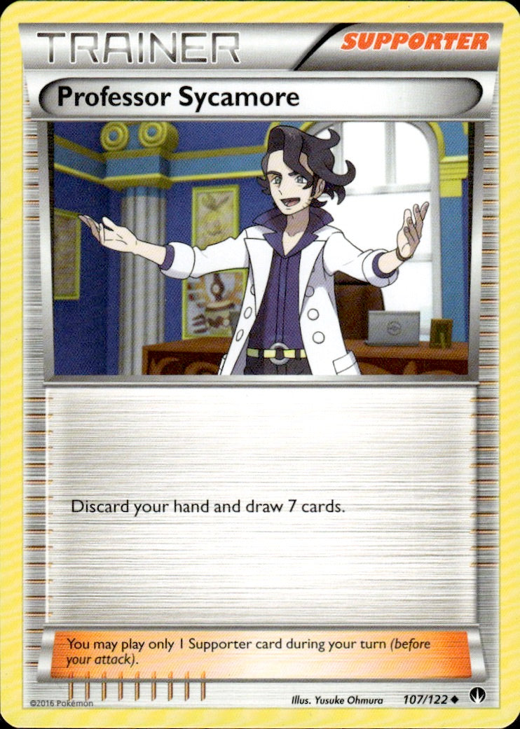 Professor Sycamore 107/122 Uncommon BREAKpoint Pokemon Lightly Played
