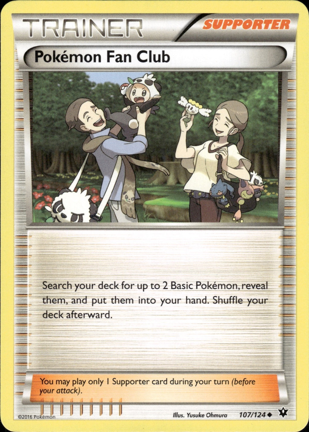 Pokemon Fan Club 107/124 Uncommon Fates Collide Pokemon Lightly Played