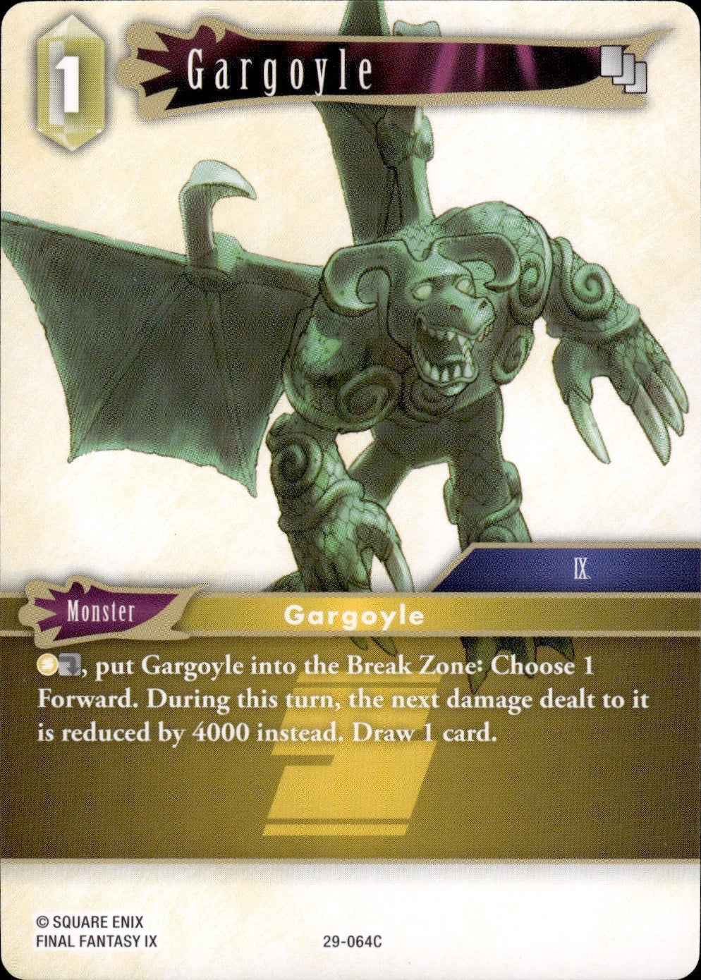 Gargoyle 29-064C Common Blissful Eternity Final Fantasy Near Mint