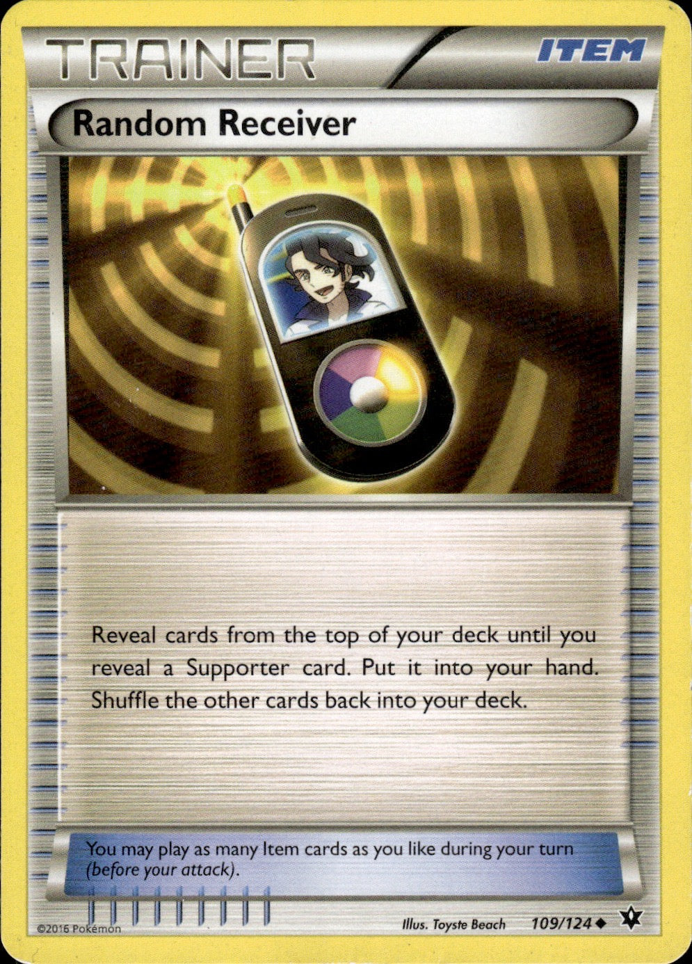 Random Receiver 109/124 Uncommon Fates Collide Pokemon Lightly Played