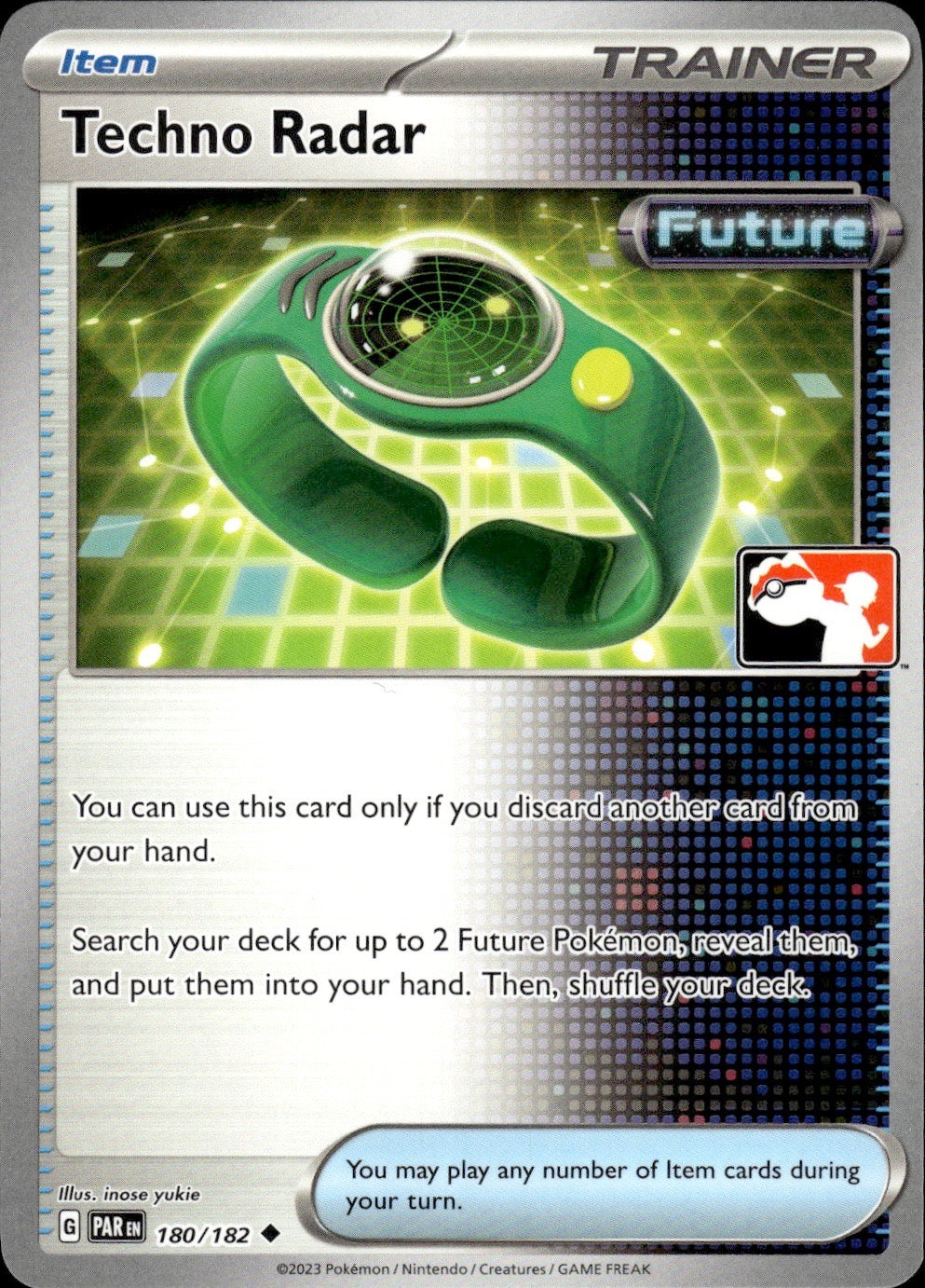 Techno Radar 180/182 Uncommon Prize Pack Series Cards Pokemon Near Mint