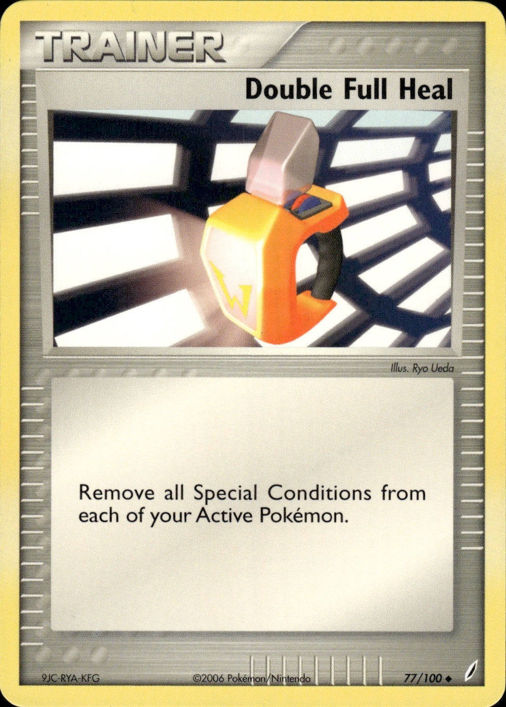Double Full Heal 77/100 Uncommon Crystal Guardians Pokemon Lightly Played