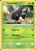 Heracross 9/236 Uncommon Cosmic Eclipse Pokemon Lightly Played